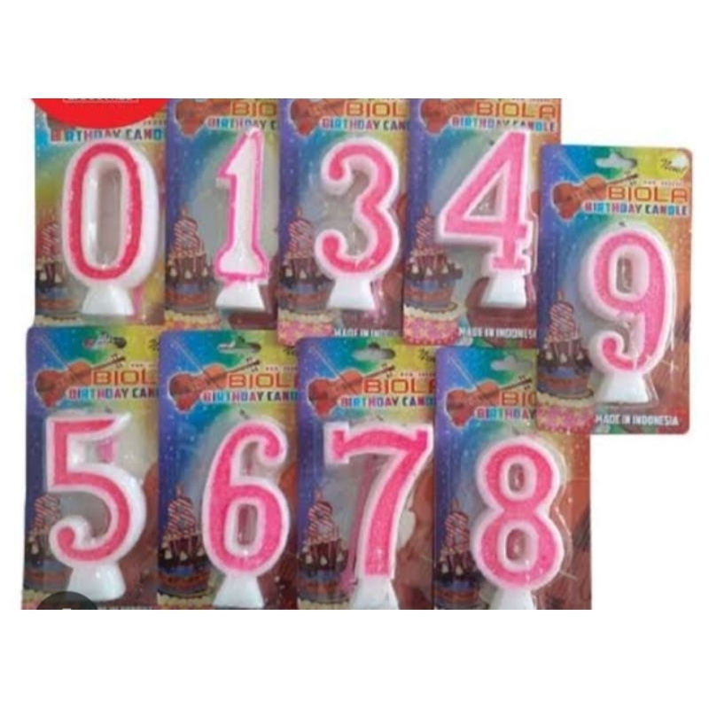 LILIN BIOLA PINK  ALL VARIAN ANGKA