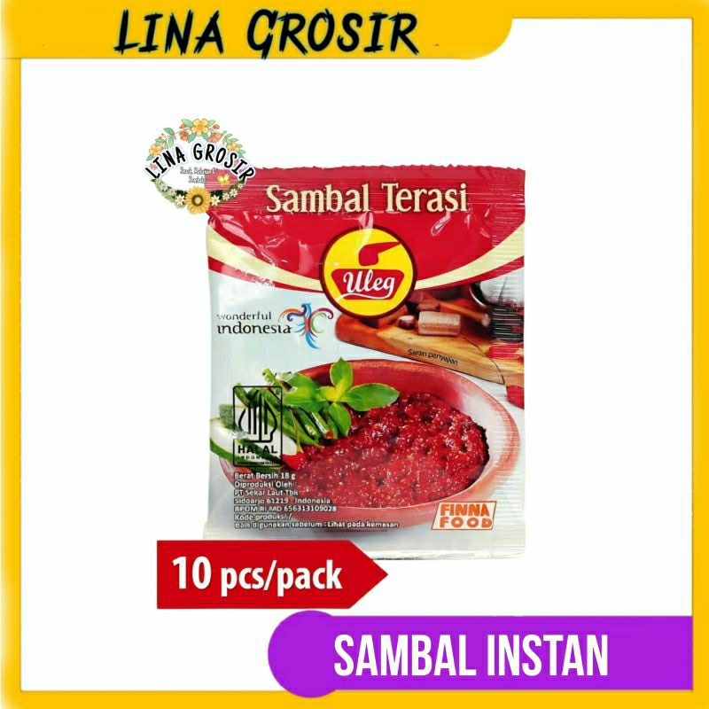 

Uleg Sambal Terasi Sachet 18gr @10pcs