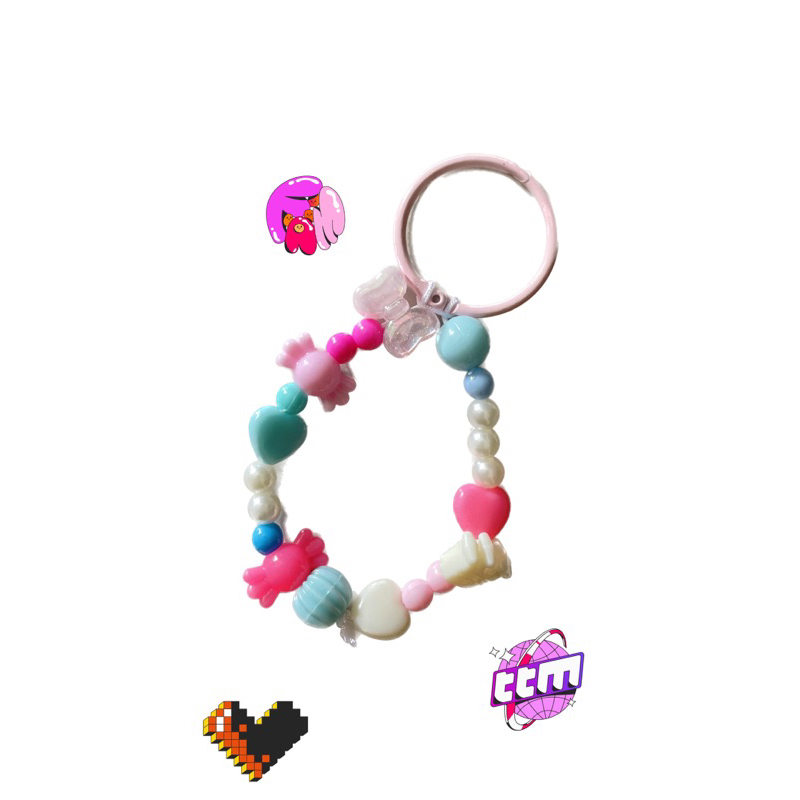 Bag Charm Pastel Candy