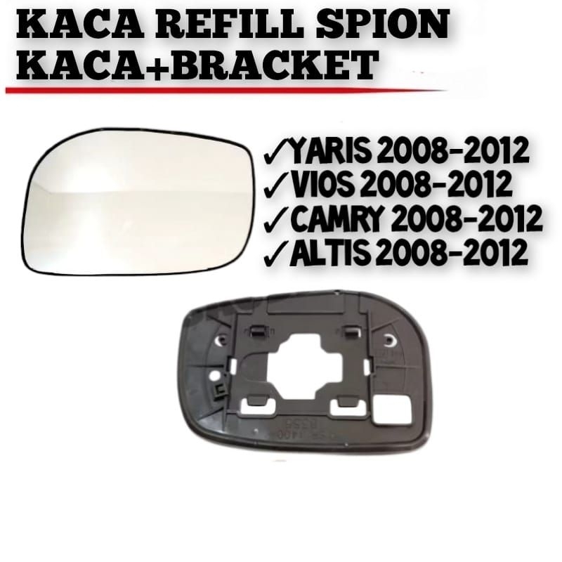 kaca sepion yaris camry vios altis 2008-2012 Harga satuan