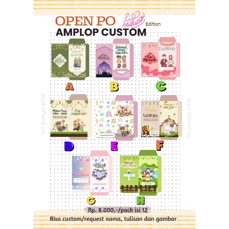 

Amplop angpau lebaran custom