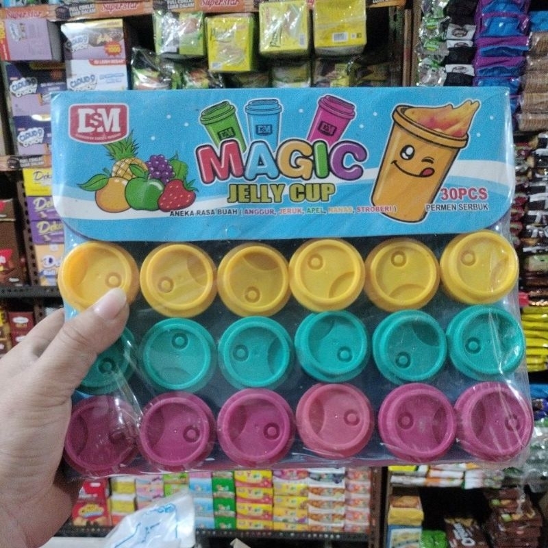 

Magic Jelly Cup Aneka Rasa Buah 1 pack isi 30 pcs
