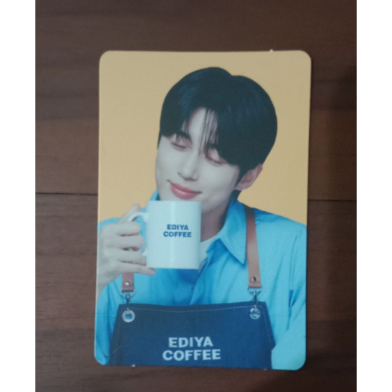 Photocard Byeon Wooseok x Ediya Coffee (Official)