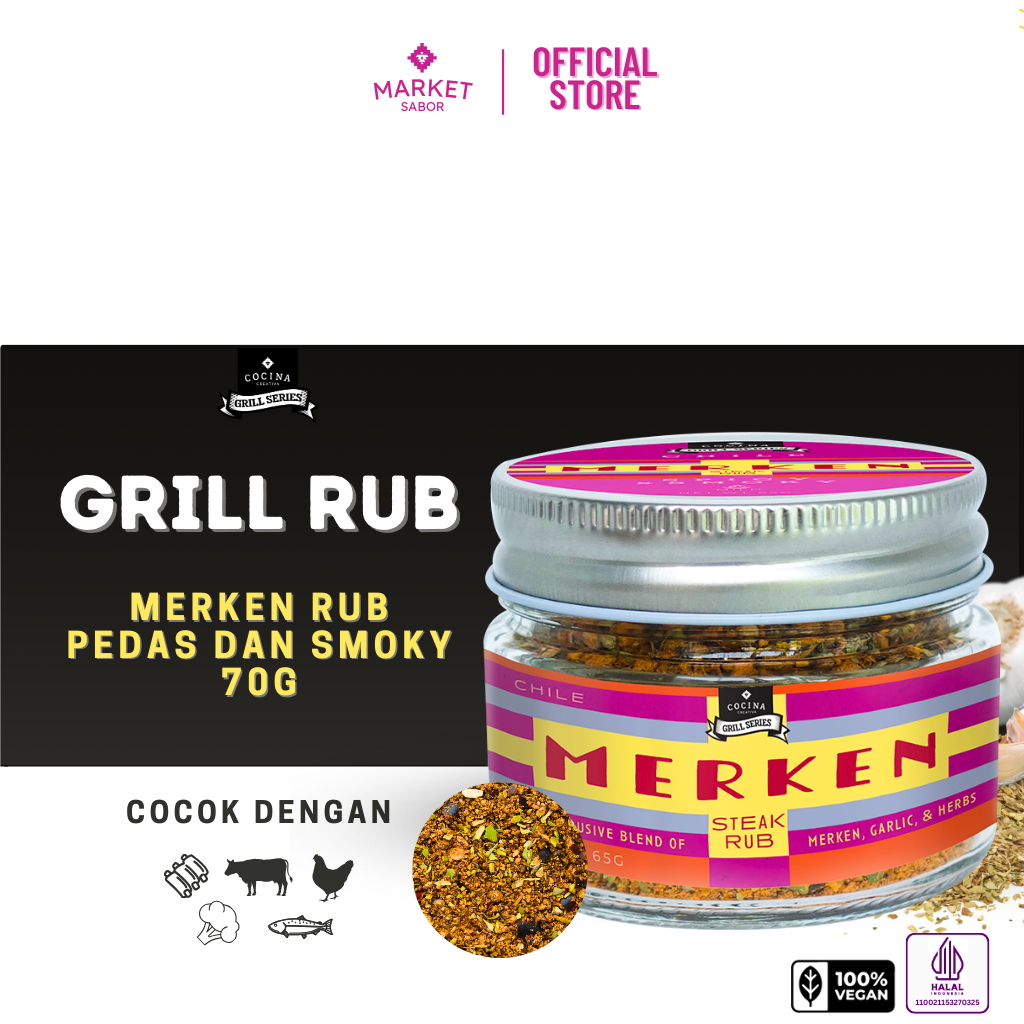 

Cocina Creativa Merken - Smoked Chilli - 70g - Spice Product of Chile