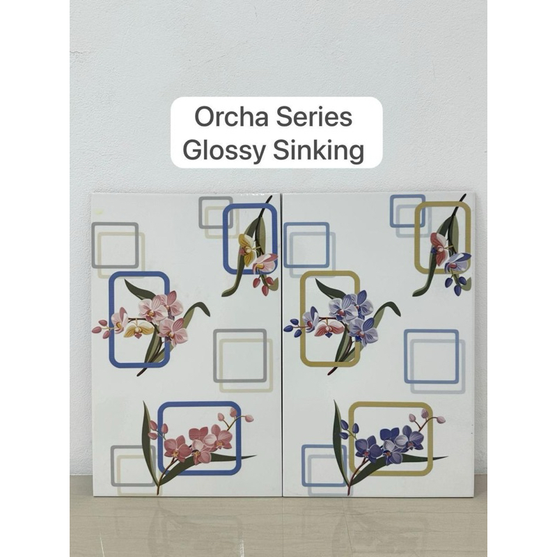 Keramik Celestial 25x40 Orcha Series | Keramik Dinding | keramik Bunga | Keramik Glossy
