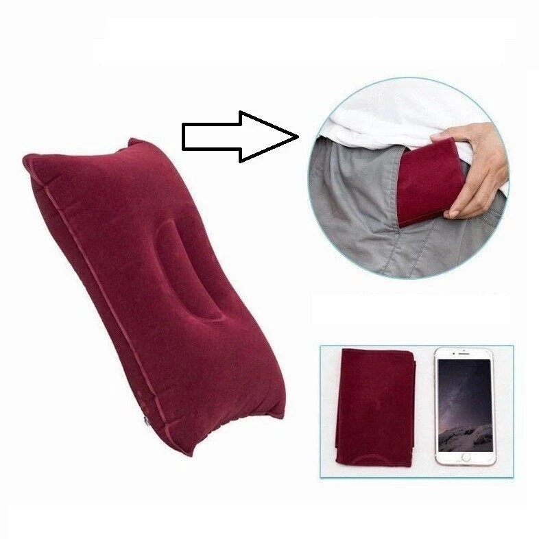 BANTAL ANGIN PORTABLE BANTAL ANGIN TIUP BANTAL TRAVEL BANTAL ANGIN TIUP INFLATABLE RINGAN