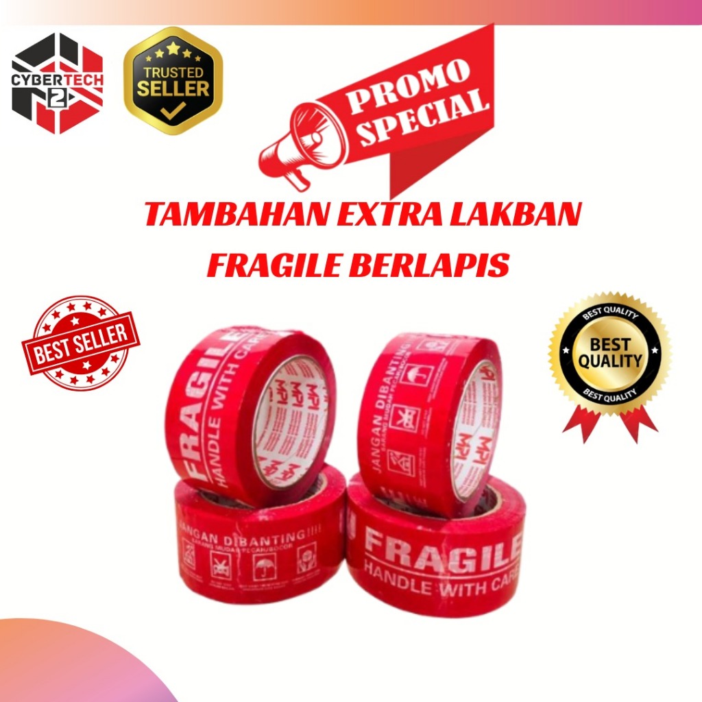 

LAKBAN FRAGILE BERLAPISC UNTUK PACKINGAN