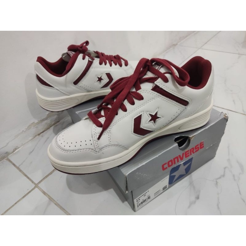 Sepatu Sneakers Pria Converse x OLD MONEY Weapon Vintage White Syrah Egret Original A09880C ukuran s