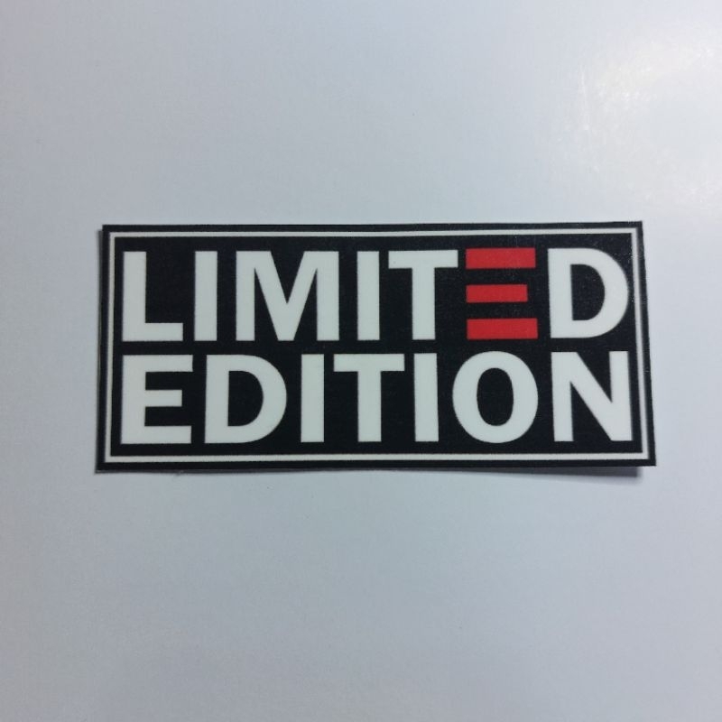 

Stiker Limited Edition Aesthetic Vinyl Laminasi Glossy