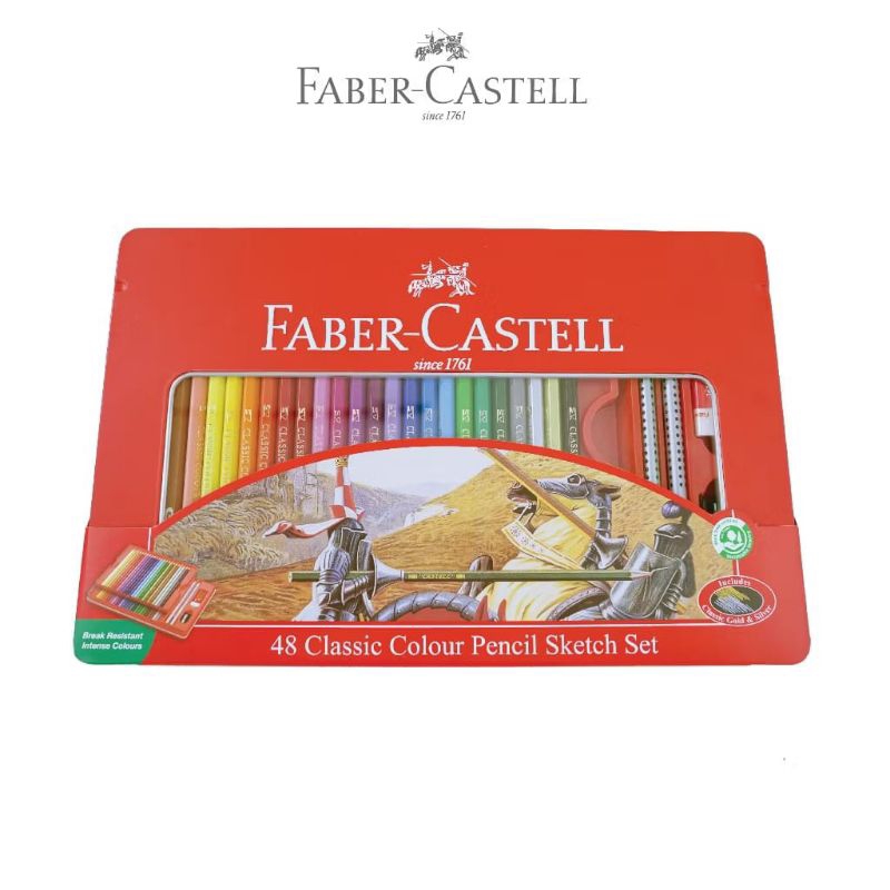 

Pensil Warna Faber Castell 48 Classic Kemasan Kaleng (Tin Case)
