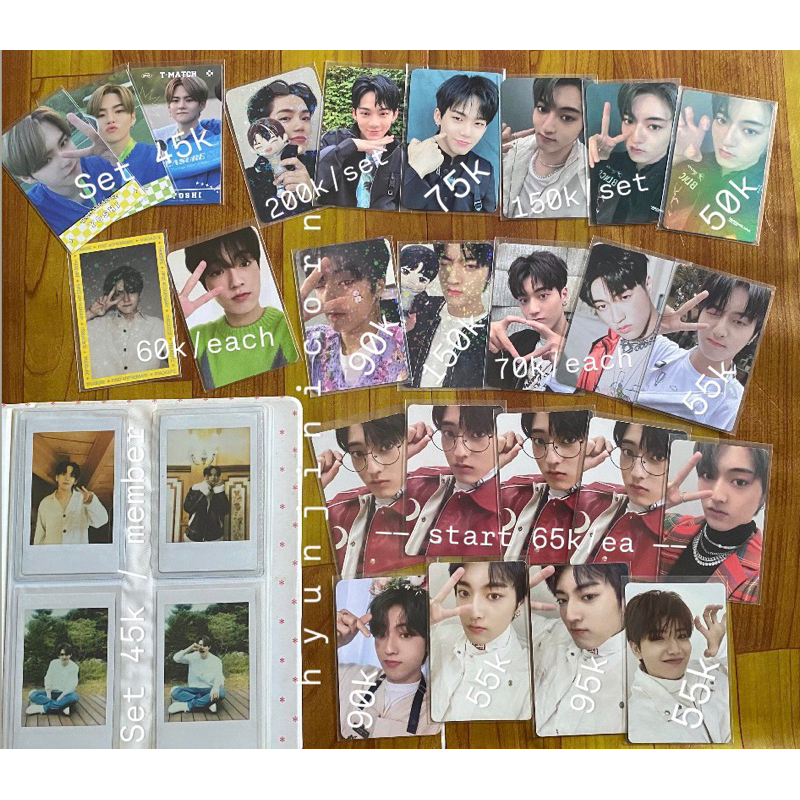 treasure haruto hyunsuk yoshi photocard polaroid pop up potter mumo pob benefit weverse maung holo k