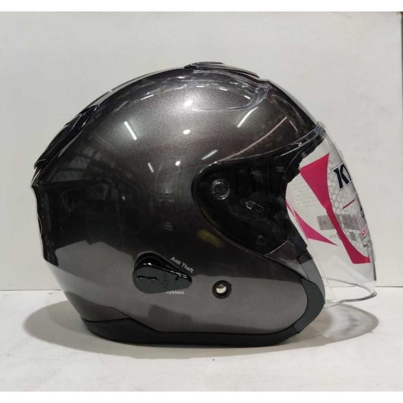 Helm KYT Kyoto Gunmetal Abu