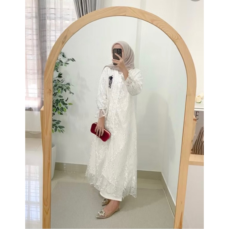 PRELOVED (NEW) Tunic dress tile bordir