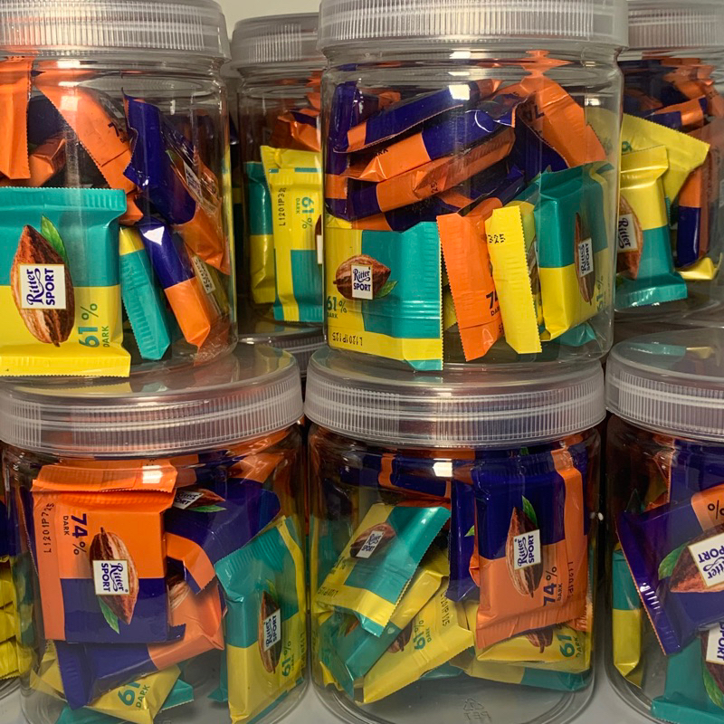 

Rittersport Mini Jar 15pcs +1bonus Jar Toples