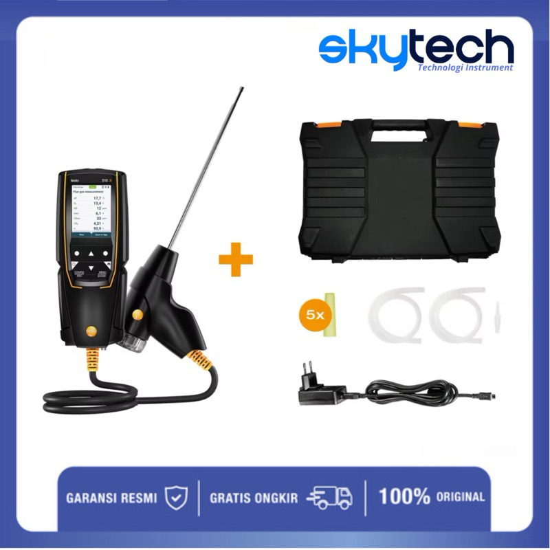Newest version testo 310 II portable digital flue gas analyzer, O2, CO, CO2 flue gas analyzer testo 