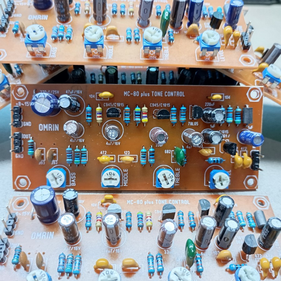 Kit pre Amp Mic MC-80 plus Tone Control 3 band Bass Midle Treble