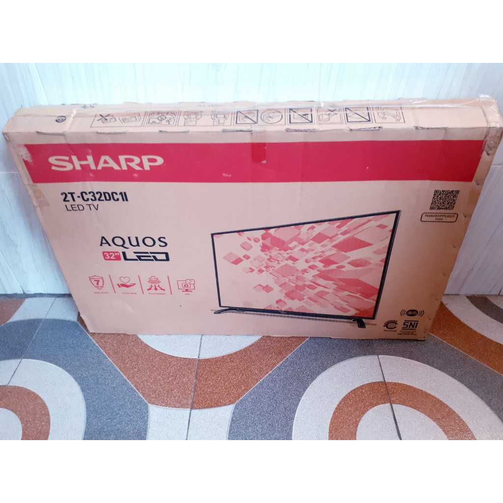 TV LED SHARP 32in Digital TV Kondisi Normal Lengkap Garansi