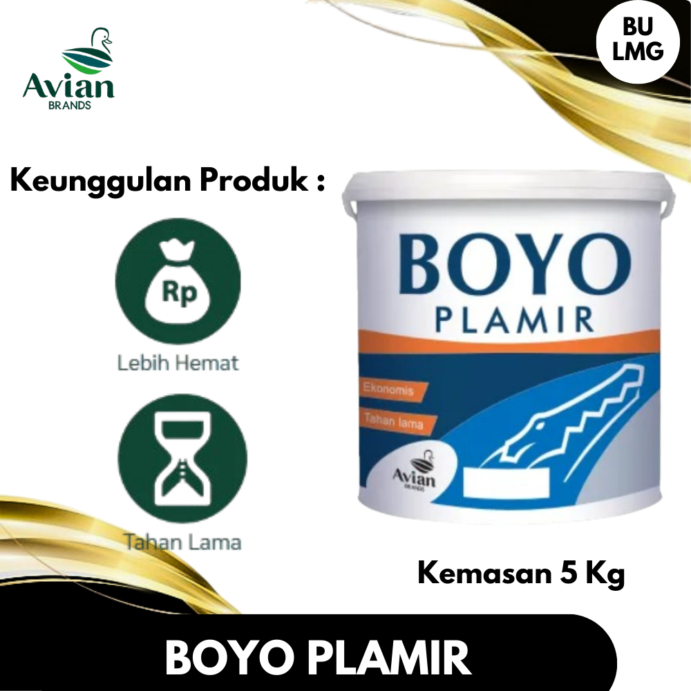 AVIAN Plamir Dinding Tembok Plamir Boyo Avian Brands Galon 5 kg