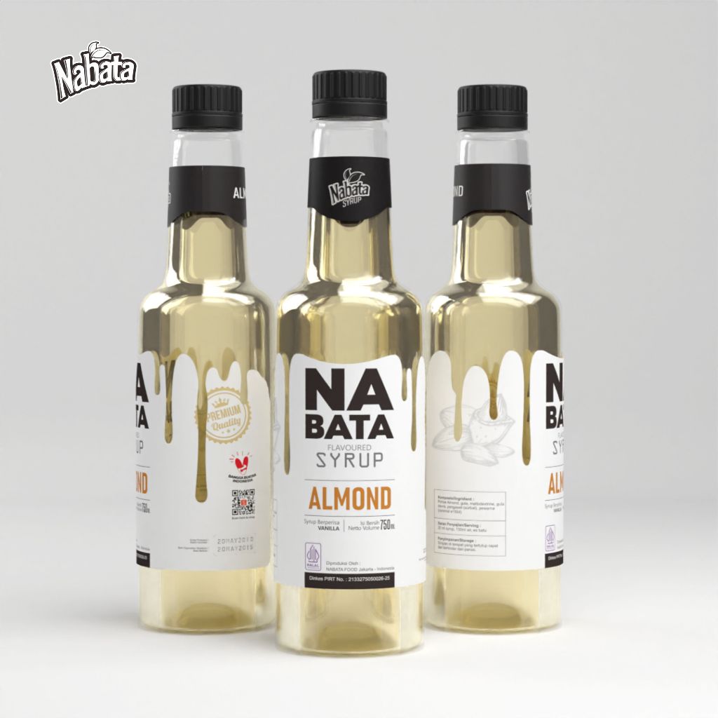 

Sirup Almond Premium 750Ml Nabata Drink - Syrup Almond Untuk Kopi Cafe Coffe Shop