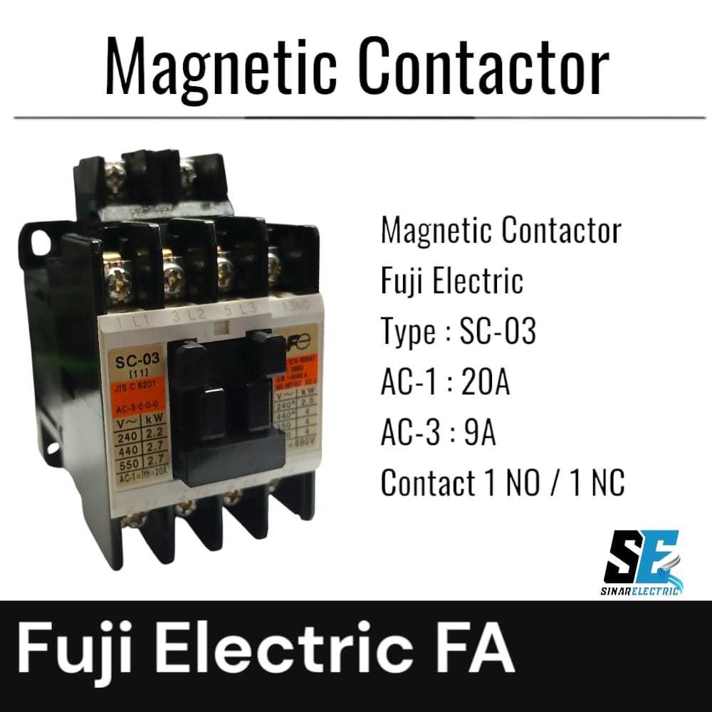 Contactor Fuji SC-03 220Volts Fuji Electric