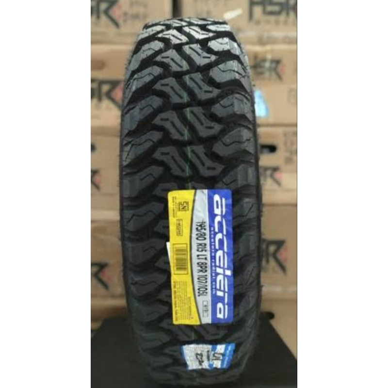 Ban mobil ukuran 195 80 r15 Accelera mt harga terjangkau bisa buat jimmy katana dll ban 195/80 r15