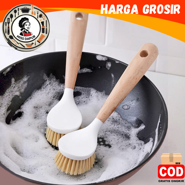 SIKAT KAYU PANCI SERBAGUNA /SIKAT GAGANG KAYU DAPUR  BENTUK BULAT