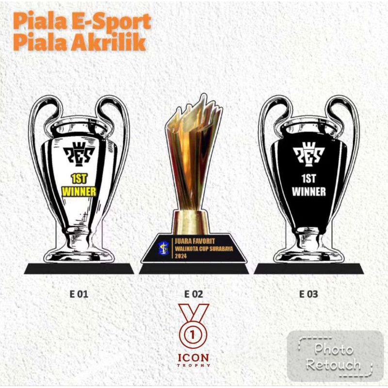 PIALA AKRILIK PES PIALA GAME - PIALA GAMING - PIALA PS AKRILIK CUSTOM