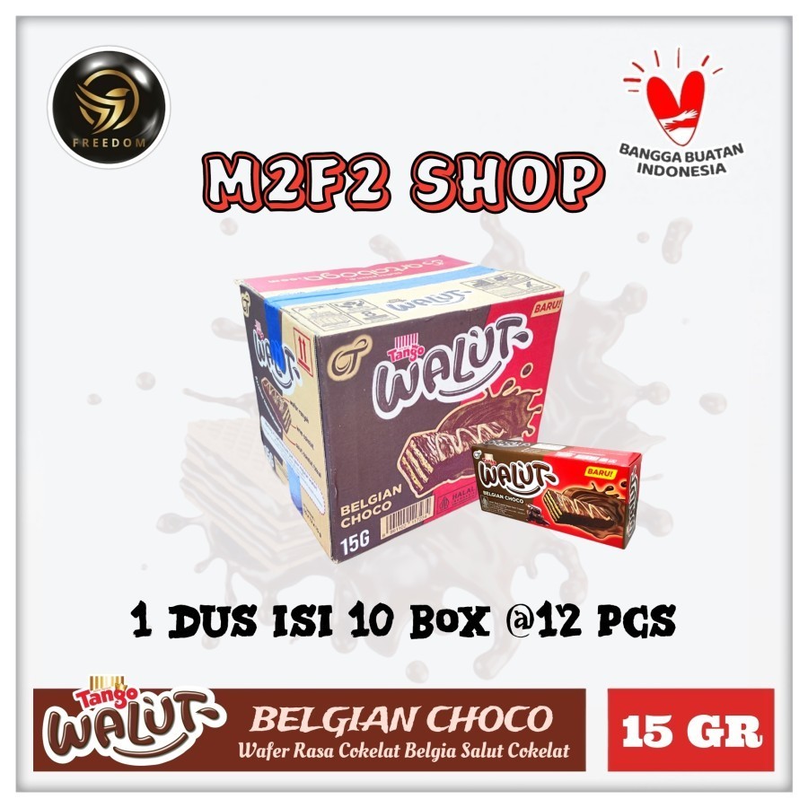 

Tango Wafer Walut Belgian Chocolate | Cokelat Belgia Sachet - 15 gr (Kemasan Karton)