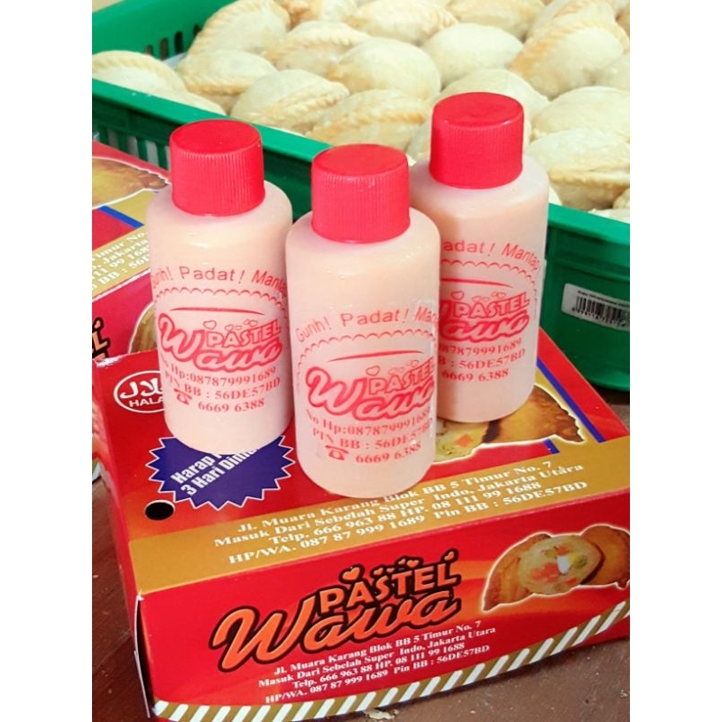 

Sambal Kacang khas Pastel WAWA 120ml | HARUS DISERTAI PEMBELIAN PASTEL