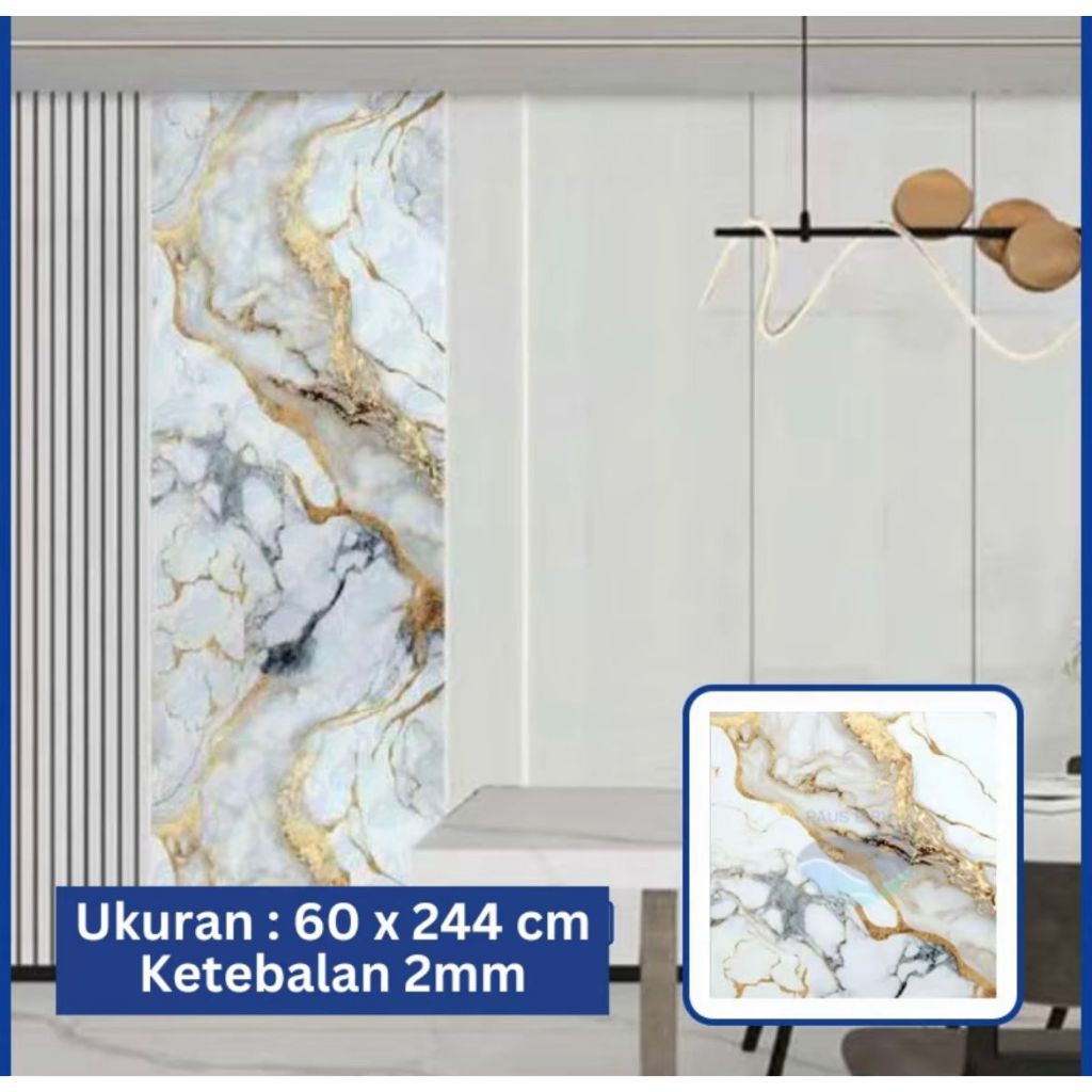 Wallpaper Home - Wallpaper dinding Vinyl Marble  Wallpaper Foam Granit Tebal Roll