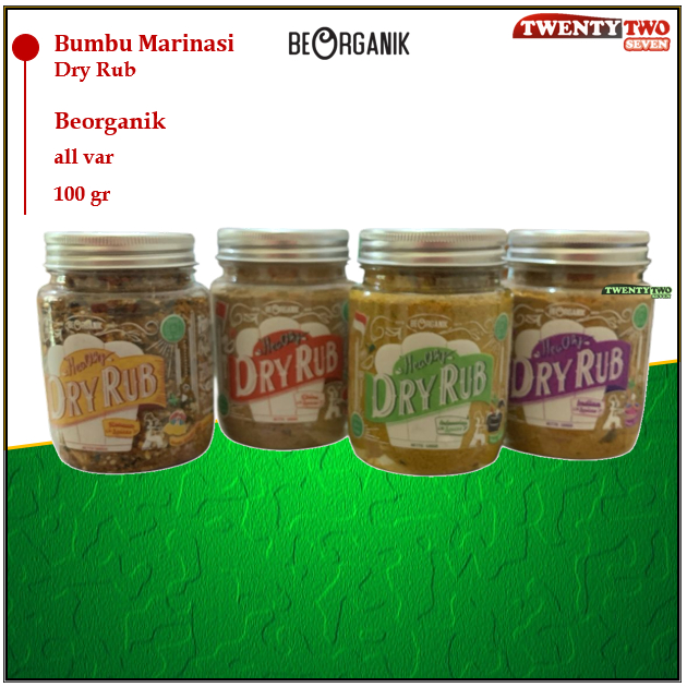 

Healthy Dry Rub Bumbu Marinasi BeOrganik Zero Calorie Non MSG Low Kalori 100gr