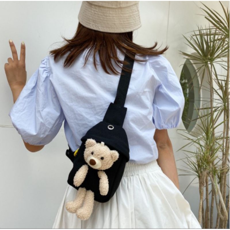 Tas Slempang/ slingbag bear lucu
