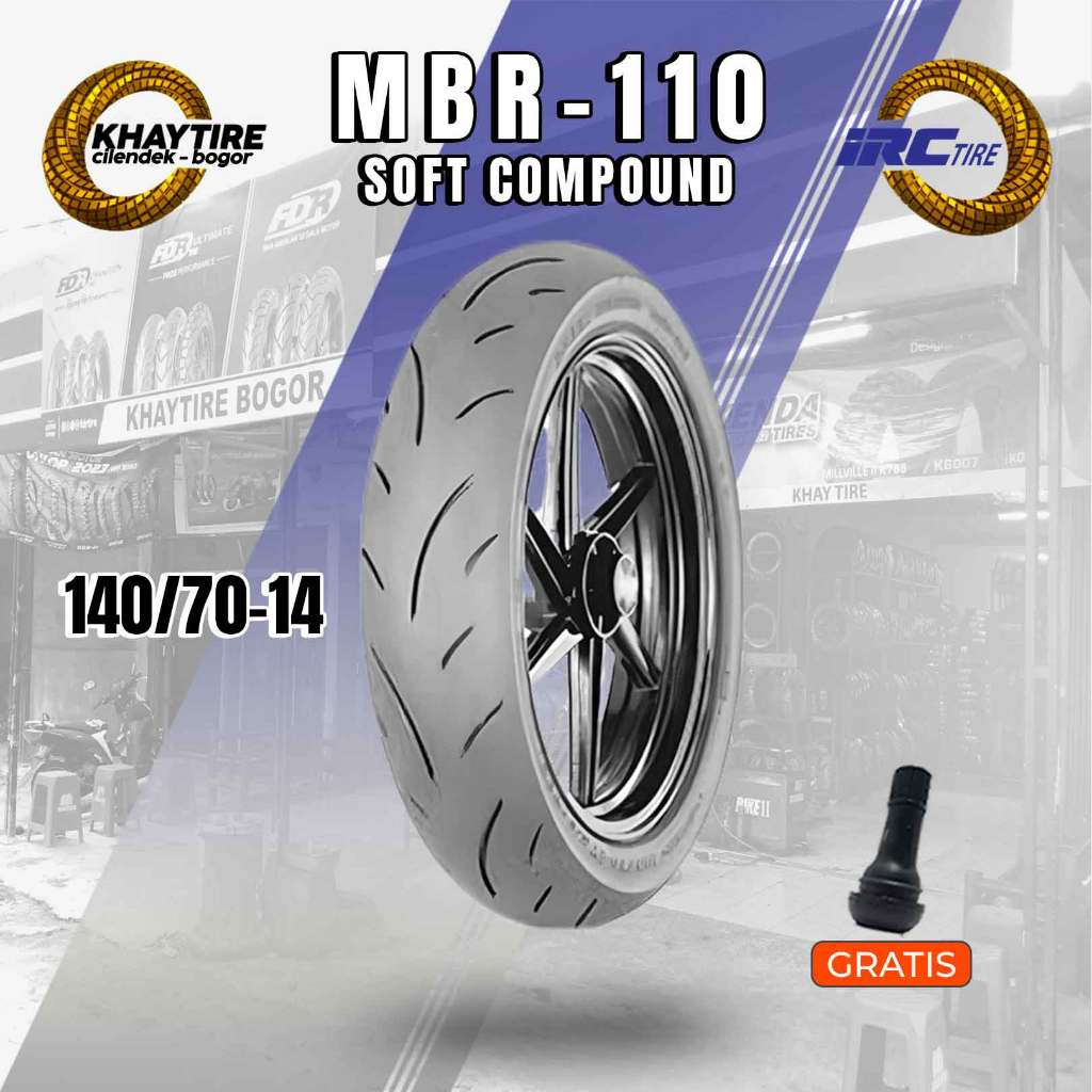 Ban Belakang Motor Aerox Soft Compound IRC MBR 140/70 Ring 14 Tubeless