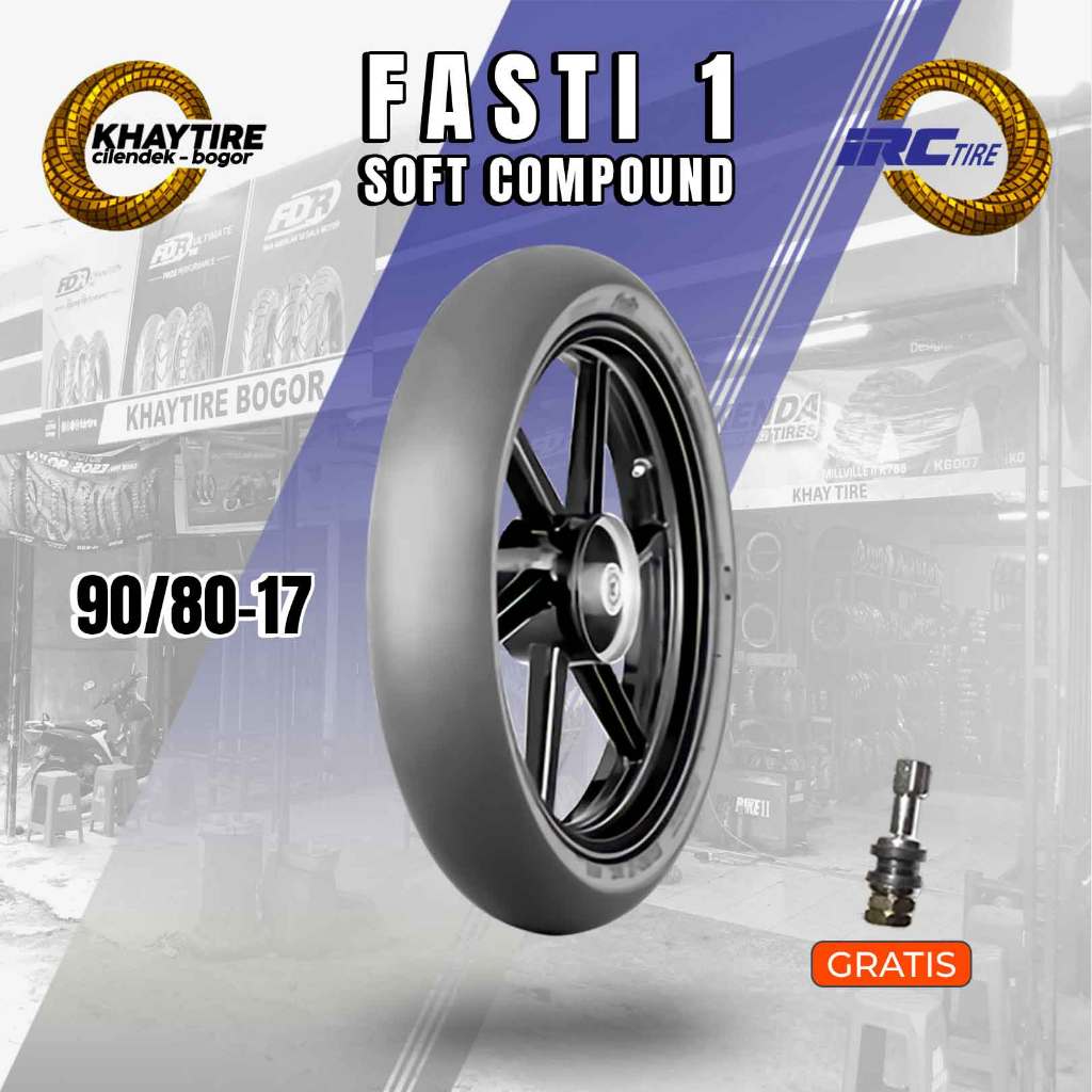 Ban Motor Bebek IRC FASTI 1 90/80 Ring 17 Tubeless