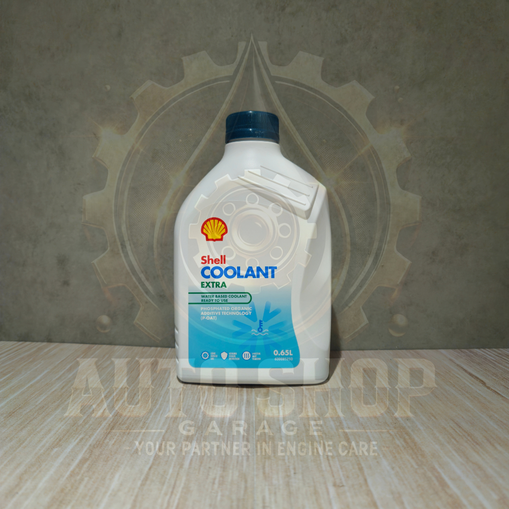 Shell Coolant Extra Hijau Motor 0.65 Liter - Air Radiator Original