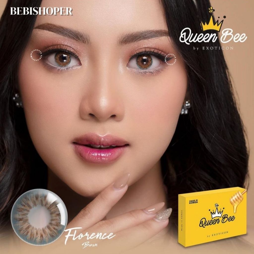 COD Softlens QUEEN BEE 14.2MM Softlens Minus , Softlens Normal , Softlens Abu Minus , Softlens Natur