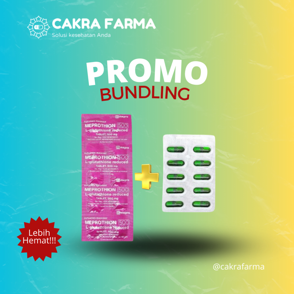 PAKET GLOWING MEPROTHION 500MG STRIP + PROXIDAN STRIP UNTUK MENCERAHKAN KULIT / MEPROTHION 500 ORIGI
