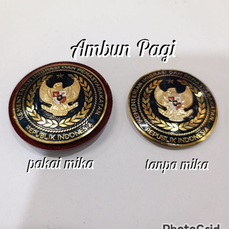 

best seller Pin Imigrasi baru pin Kemenimipas terbaru ready stock magnet