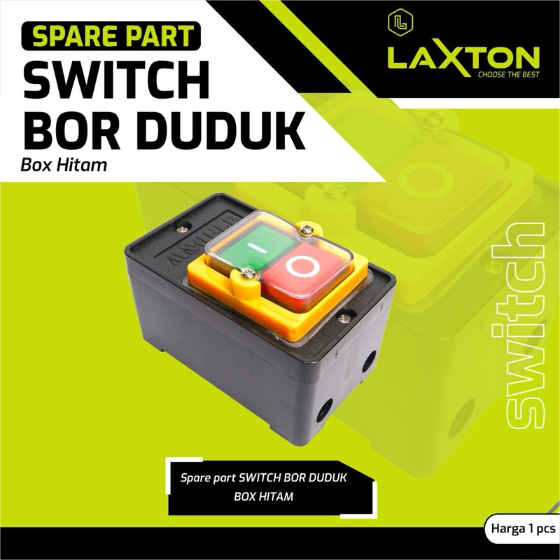 Switch bor duduk box hitam Sparepart mesin bor duduk