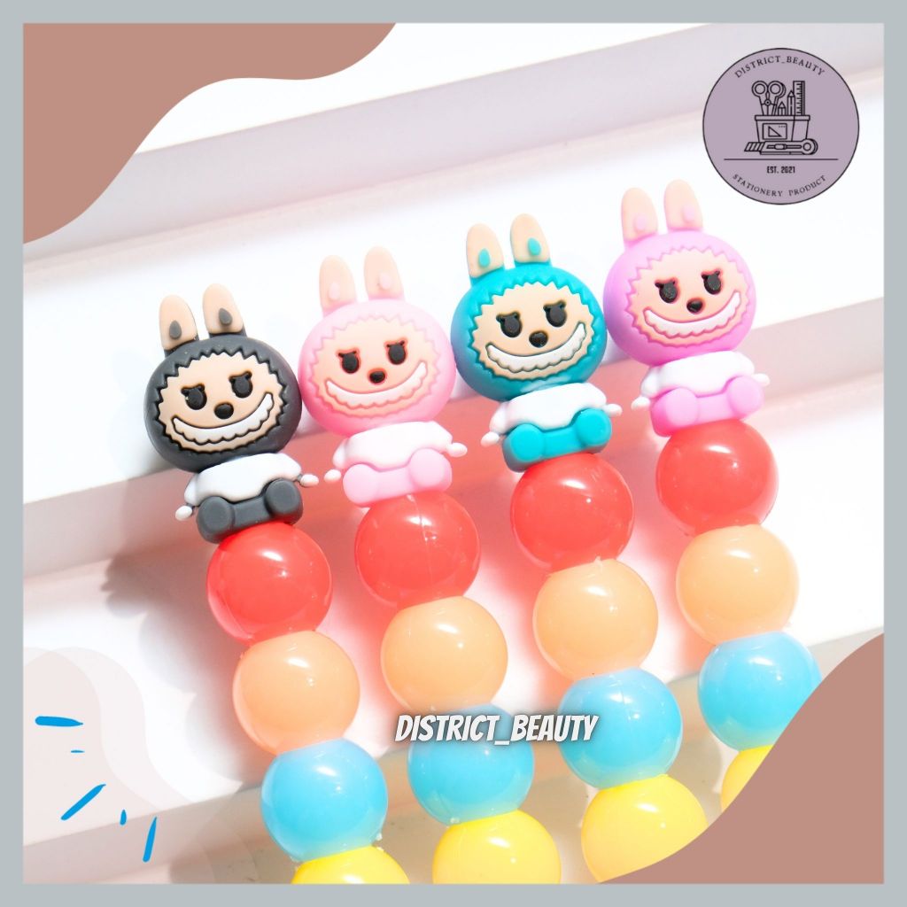 

PULPEN GEL BOLA BOLA LABUBU BOLPEN GEL PENA GEL BALL LABUBU PULPEN ES KRIM TUMPUK LABUBU LUCU TERMURAH