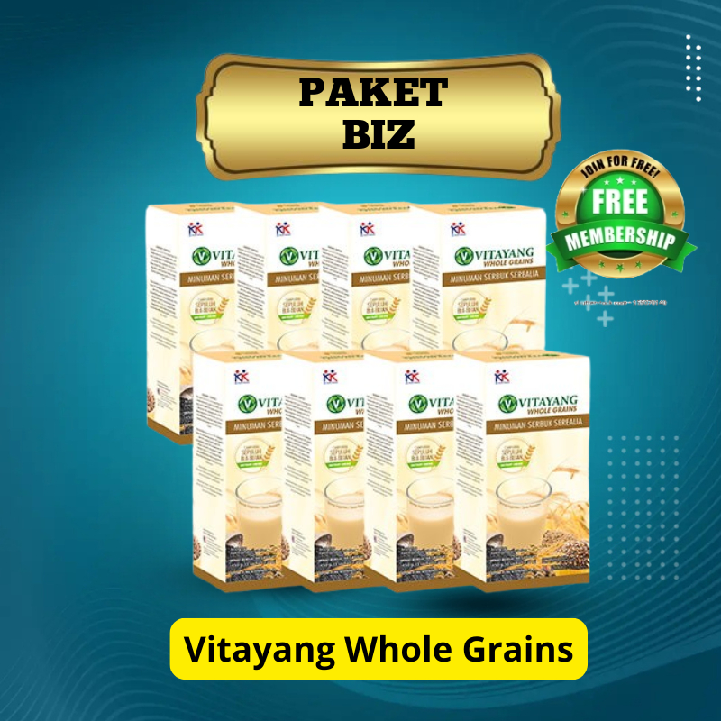 

Paket Biz 8 Box Vitayang Whole Grains Serbuk Sereal Sarapan pagi Original KK Indonesia