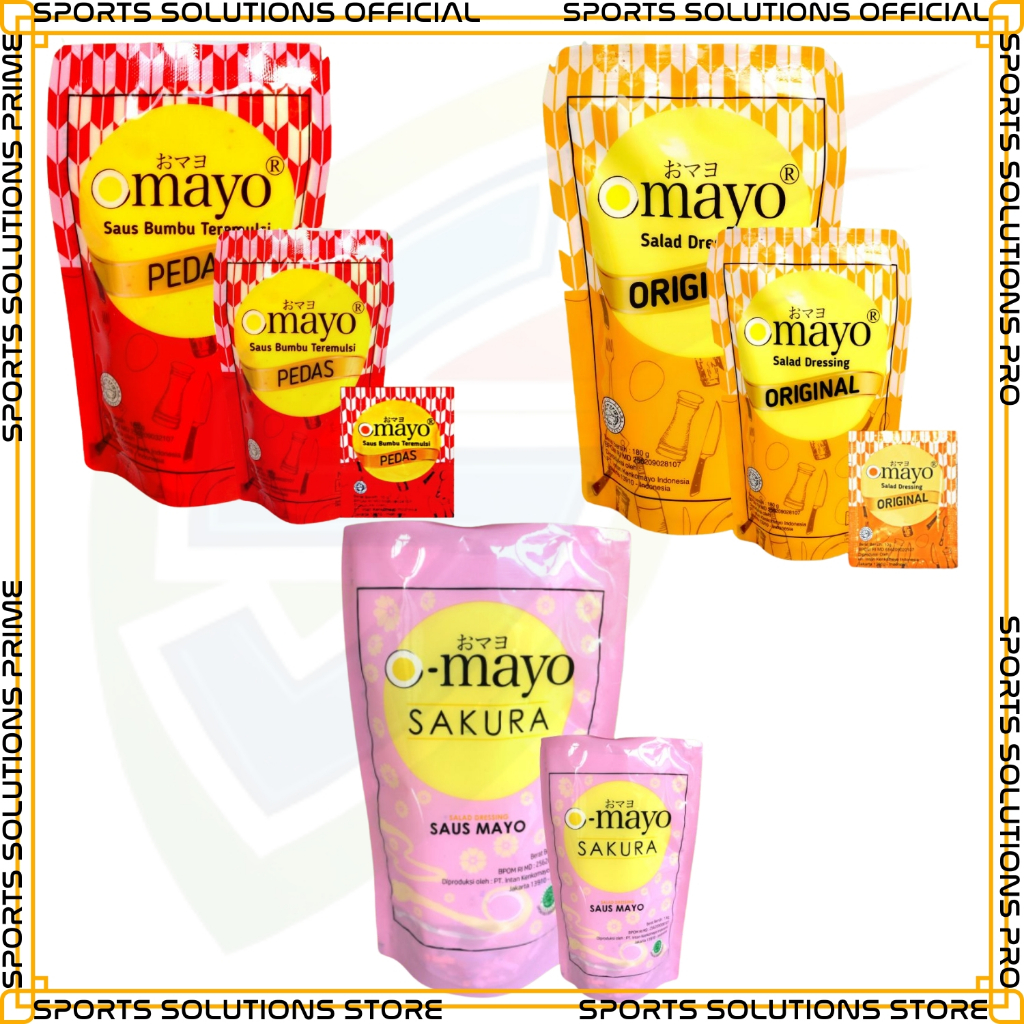 

Mayonaise OMAYO 1kg pouch rasa origina/pedas/sakura manis, ORI OMAYA Mayonaise POUCH 1Kg