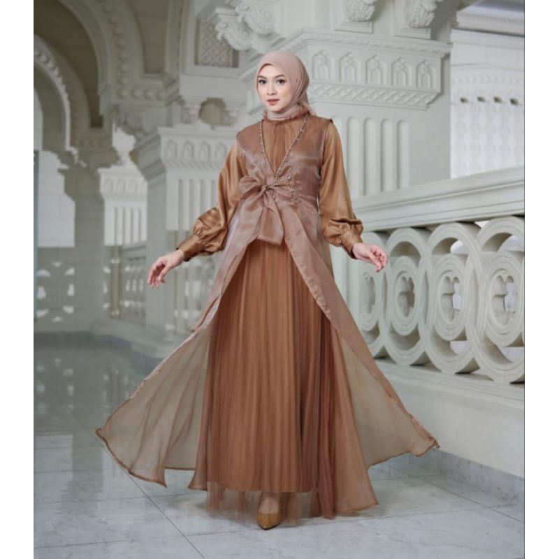 Gamis Miamore Organza Premium