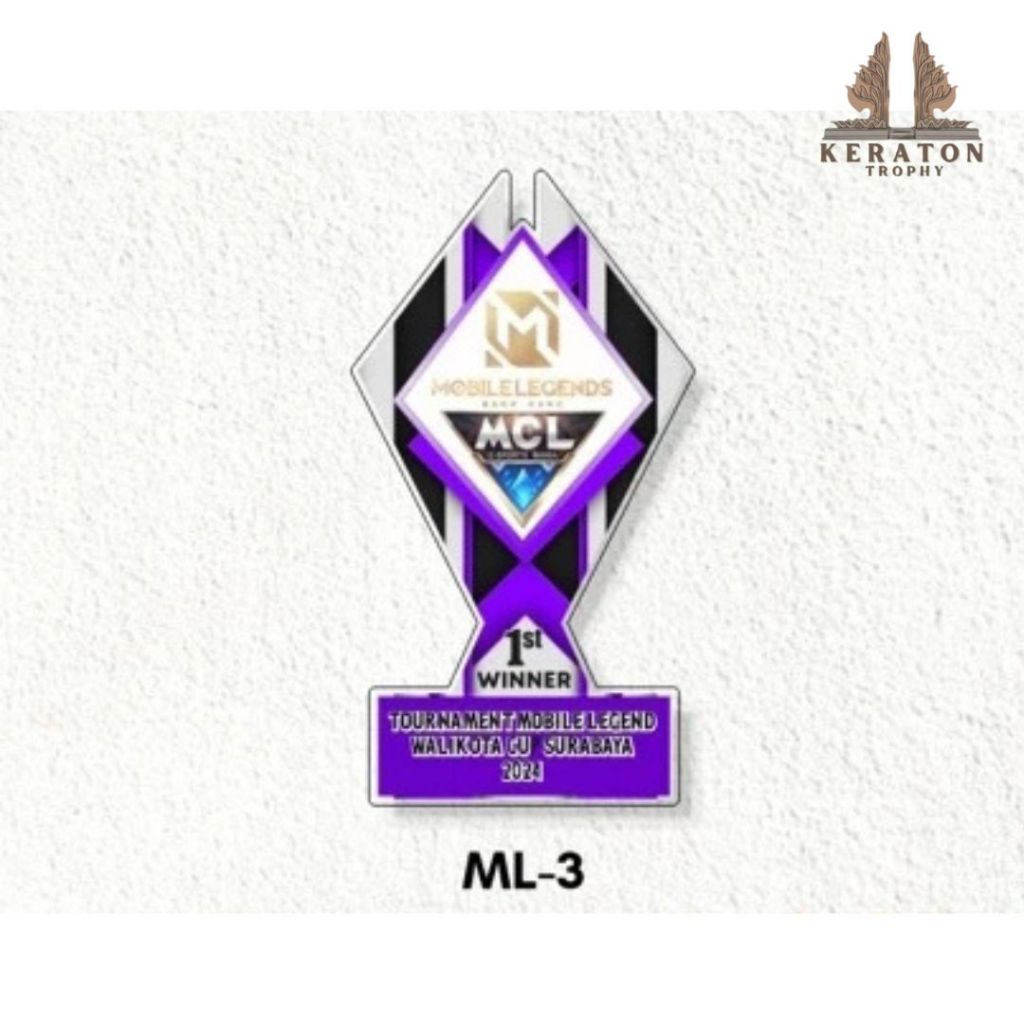 Piala Mobile Legend Plakat Mobile Legend Akrilik Custom Plakat E sport