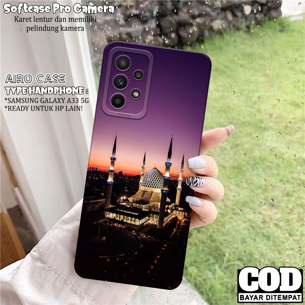 Case Samsung Galaxy A33 5G Fashion Case MASJID Softcase Samsung Galaxy A33 5G Case Pro Camera Casing