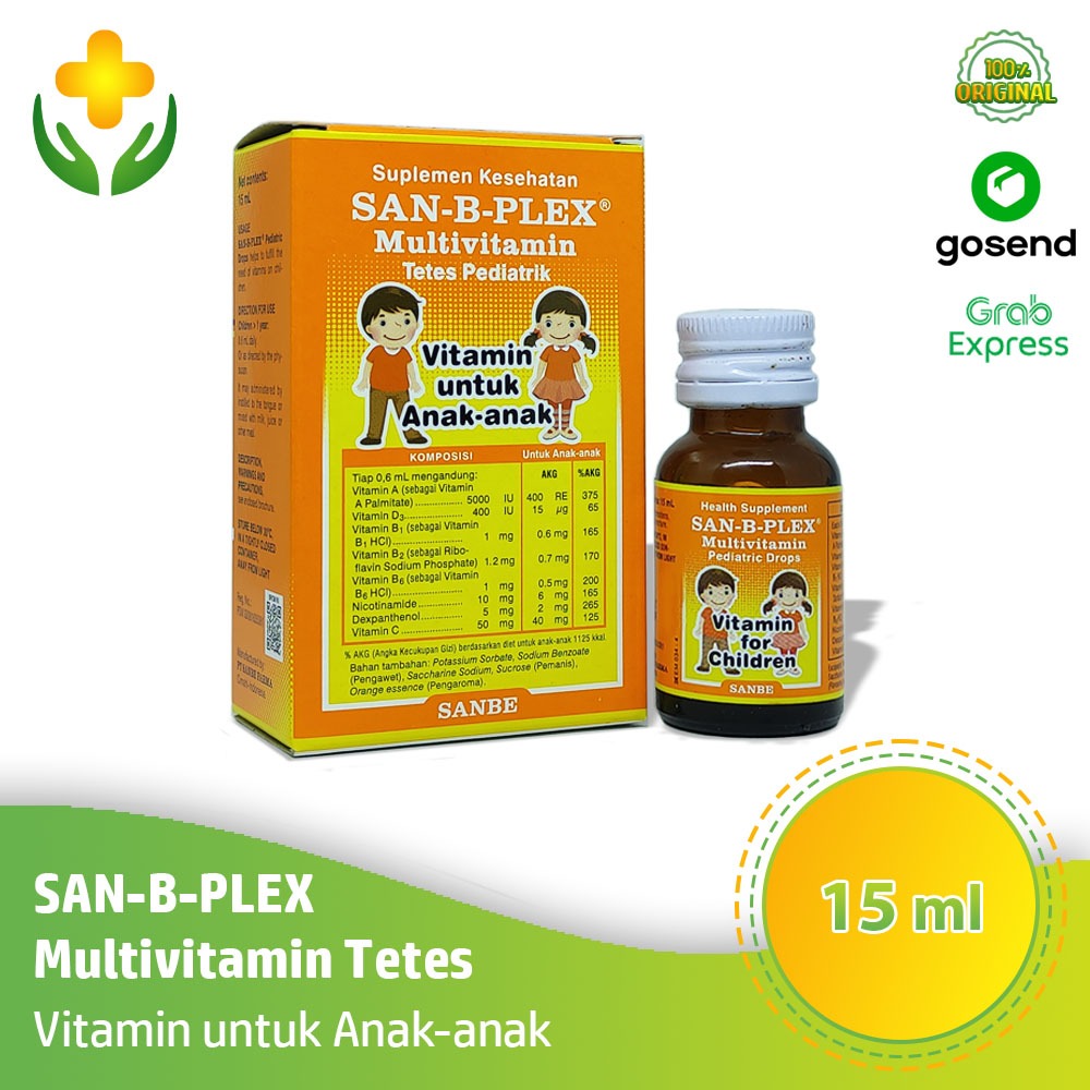 San B Plex Drops 15 ml - Vitamin Anak Bayi | San-B-Plex Drops | Sanbe Plex Drop