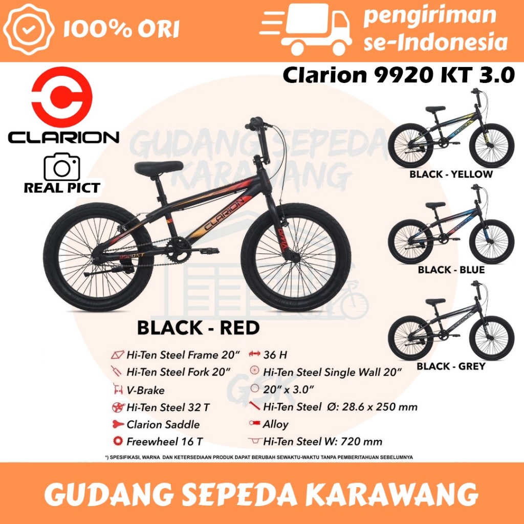 SEPEDA BMX 20" CLARION BMX CL 9920 BAN 3.0