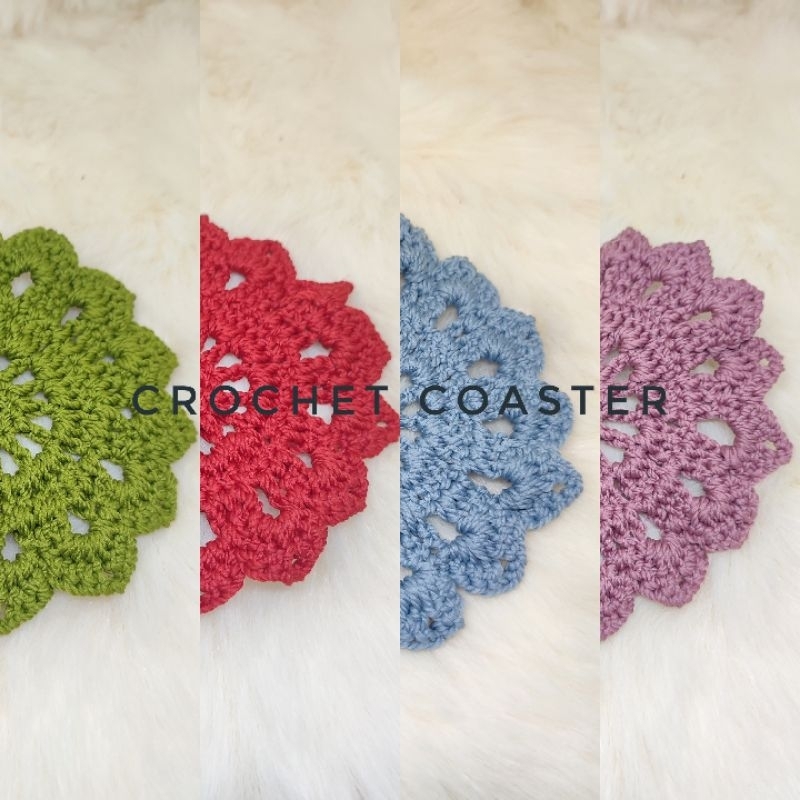 Tatakan Gelas Rajut/ Crochet Coaster/ Rajut/ Tatakan Gelas Cantik/ Alas Gelas Rajut