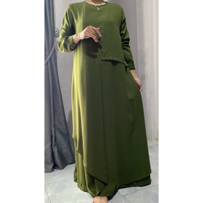 PL Evolvere Dress gamis wanita #EVOLVERE #VZ #VIVIZUBEDI #CHANTEOFFICIAL #RIAMIRANDA #KAMIIDEA #KLAM