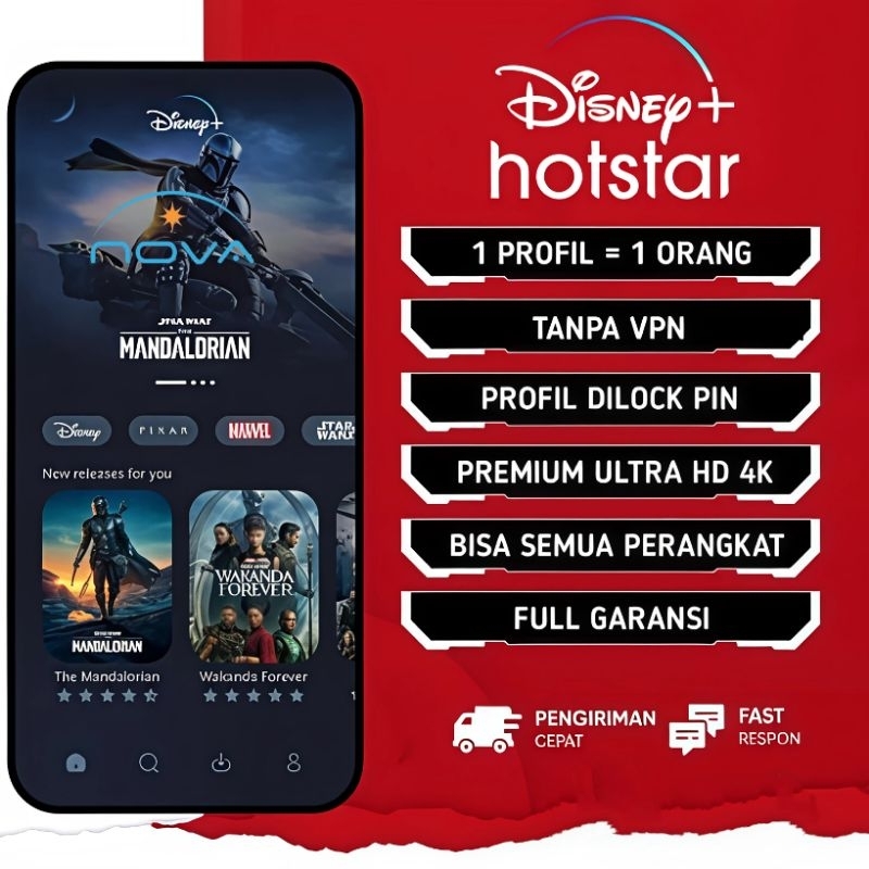 DISNEY HOTSTAR ORI PREMIUM RESMI UHD